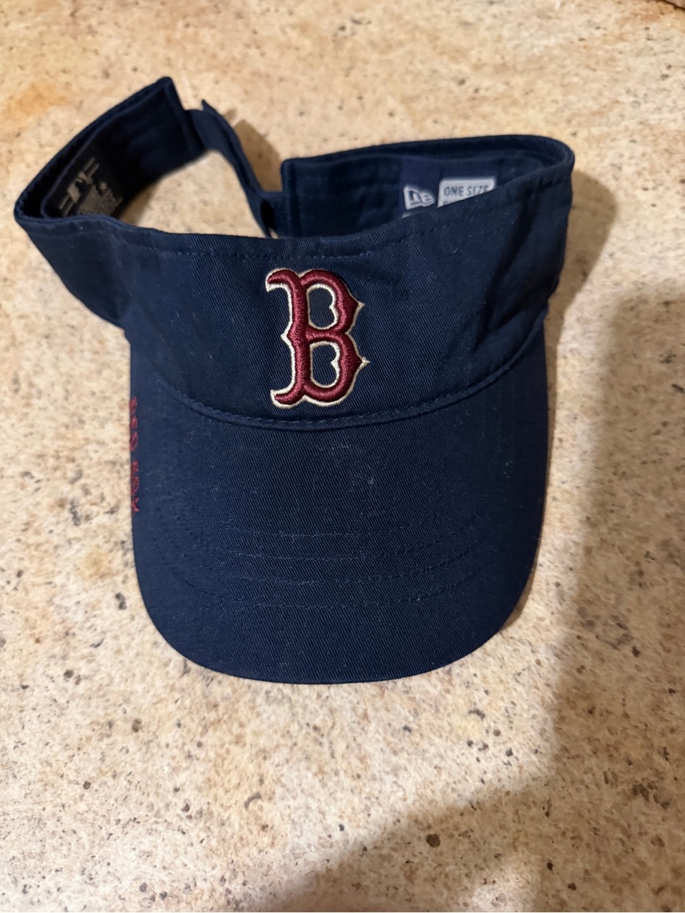 New Era Kids Navy Boston Red Sox Visor with Red Logo